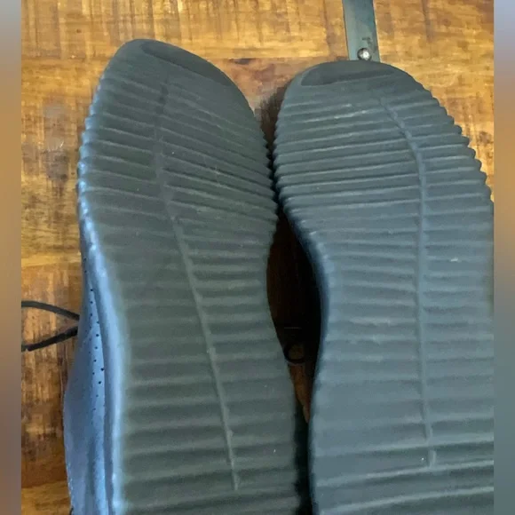 Cole Haan Mens Sz 9M  2.ZeroGrand Black Laser Cut Leather Shoes C23832 - Picture 10 of 13